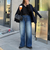 ルーズストレートデニムパンツ