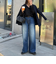 ルーズストレートデニムパンツ