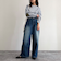 ルーズストレートデニムパンツ