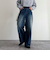 ルーズストレートデニムパンツ
