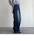 ルーズストレートデニムパンツ