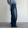 ルーズストレートデニムパンツ