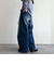 ルーズストレートデニムパンツ