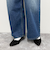 ルーズストレートデニムパンツ