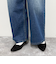 ルーズストレートデニムパンツ