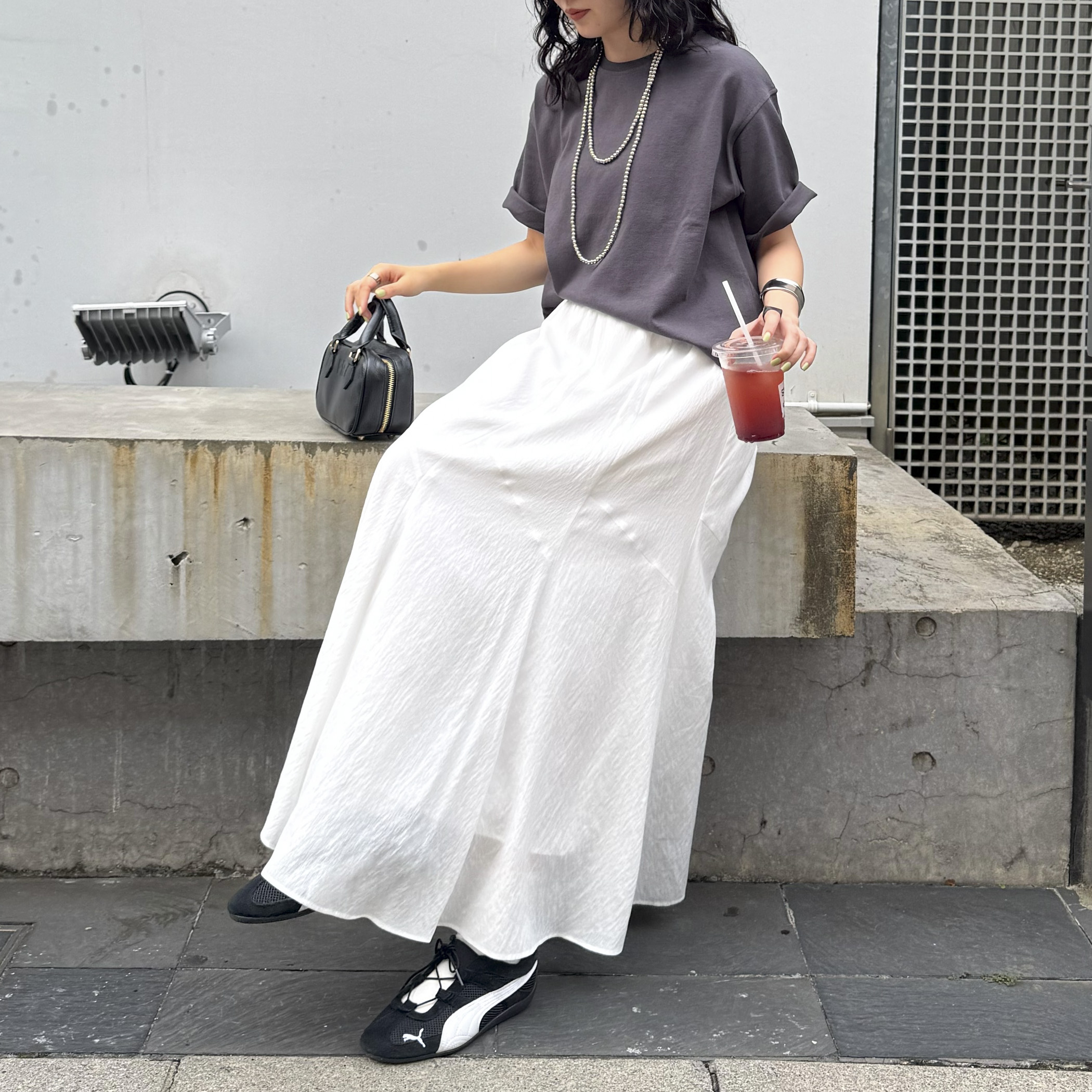 【新色追加！】ベーシッククロップド丈Tシャツ