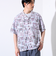 【GLOSTER/グロスター】オールオーバーパターン シャツ 柄シャツ アロハシャツ オープンカラー