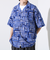 【GLOSTER/グロスター】オールオーバーパターン シャツ 柄シャツ アロハシャツ オープンカラー