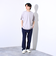 【GLOSTER/グロスター】ふくれジャガード クルーネック 半袖 Tシャツ