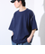 【GLOSTER/グロスター】ラダー配色ステッチ クルーネック半袖Tシャツ