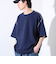 【GLOSTER/グロスター】ラダー配色ステッチ クルーネック半袖Tシャツ