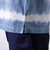 【GLOSTER/グロスター】16/-綿天竺 タイダイ染め ボーダークルーネックTシャツ