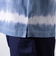 【GLOSTER/グロスター】16/-綿天竺 タイダイ染め ボーダークルーネックTシャツ