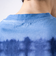 【GLOSTER/グロスター】16/-綿天竺 タイダイ染め ボーダークルーネックTシャツ