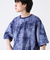 【GLOSTER/グロスター】タイダイ染め 天竺 クルーネック ショートスリーブTシャツ