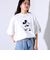 【MICKEY×DISCUS ATHLETIC】コラボ プリント 半袖 クルーネックTシャツ
