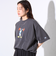【MICKEY×DISCUS ATHLETIC】コラボ プリント 半袖 クルーネックTシャツ