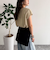 《セットアップ対応》R/Nポケ付きフレンチスリーブブラウス