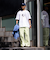 【新柄追加】【GLOSTER/グロスター】DOG&CAT 犬猫プリントTシャツ