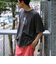【新柄追加】【GLOSTER/グロスター】DOG&CAT 犬猫プリント ピグメント プリントTシャツ