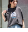 【新柄追加】【GLOSTER/グロスター】DOG&CAT 犬猫プリント ピグメント プリントTシャツ