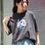 【新柄追加】【GLOSTER/グロスター】DOG&CAT 犬猫プリント ピグメント プリントTシャツ