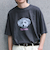 【新柄追加】【GLOSTER/グロスター】DOG&CAT 犬猫プリント ピグメント プリントTシャツ