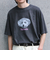 【新柄追加】【GLOSTER/グロスター】DOG&CAT 犬猫プリント ピグメント プリントTシャツ