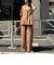 《セットアップ対応》レーヨン麻セミワイドイージーパンツ