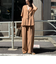 《セットアップ対応》レーヨン麻セミワイドイージーパンツ