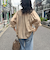 シャイニーシアー２WAYハーフスリーブブラウス