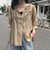シャイニーシアー２WAYハーフスリーブブラウス