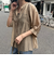 シャイニーシアー２WAYハーフスリーブブラウス