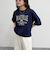 エンブレム刺繍ポンチTシャツプルオーバー
