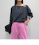 2WAYワンショルロンTシャツ