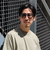 【GLOSTER/グロスター】マット加工 フラットサングラス カラーレンズ