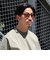 【GLOSTER/グロスター】マット加工 フラットサングラス カラーレンズ