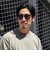 【GLOSTER/グロスター】マット加工 フラットサングラス カラーレンズ