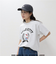 【HELLO KITTY meet FREDY emue】 カレッジプリントTシャツ