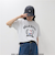 【HELLO KITTY meet FREDY emue】 カレッジプリントTシャツ