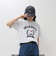 【HELLO KITTY meet FREDY emue】 カレッジプリントTシャツ