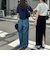 ライトオンスデニムベイカーイージーパンツ