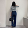ライトオンスデニムベイカーイージーパンツ