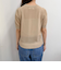 シアー刺繍ロゴニットプルオーバー