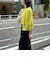 リネン混ポケ付きカーディガン