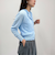 リネン混ポケ付きカーディガン