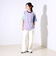 【GLOSTER/グロスター】フレンチブルドッグ刺繍 カットジョーゼットTシャツ