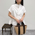 【GEVACO/ゲバコ】バンドカラーフライフロントフレンチスリーブシャツ