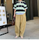 ワンポイント刺繍半袖ラガーシャツ