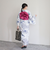【WEB限定/全3色】花柄浴衣2点セット